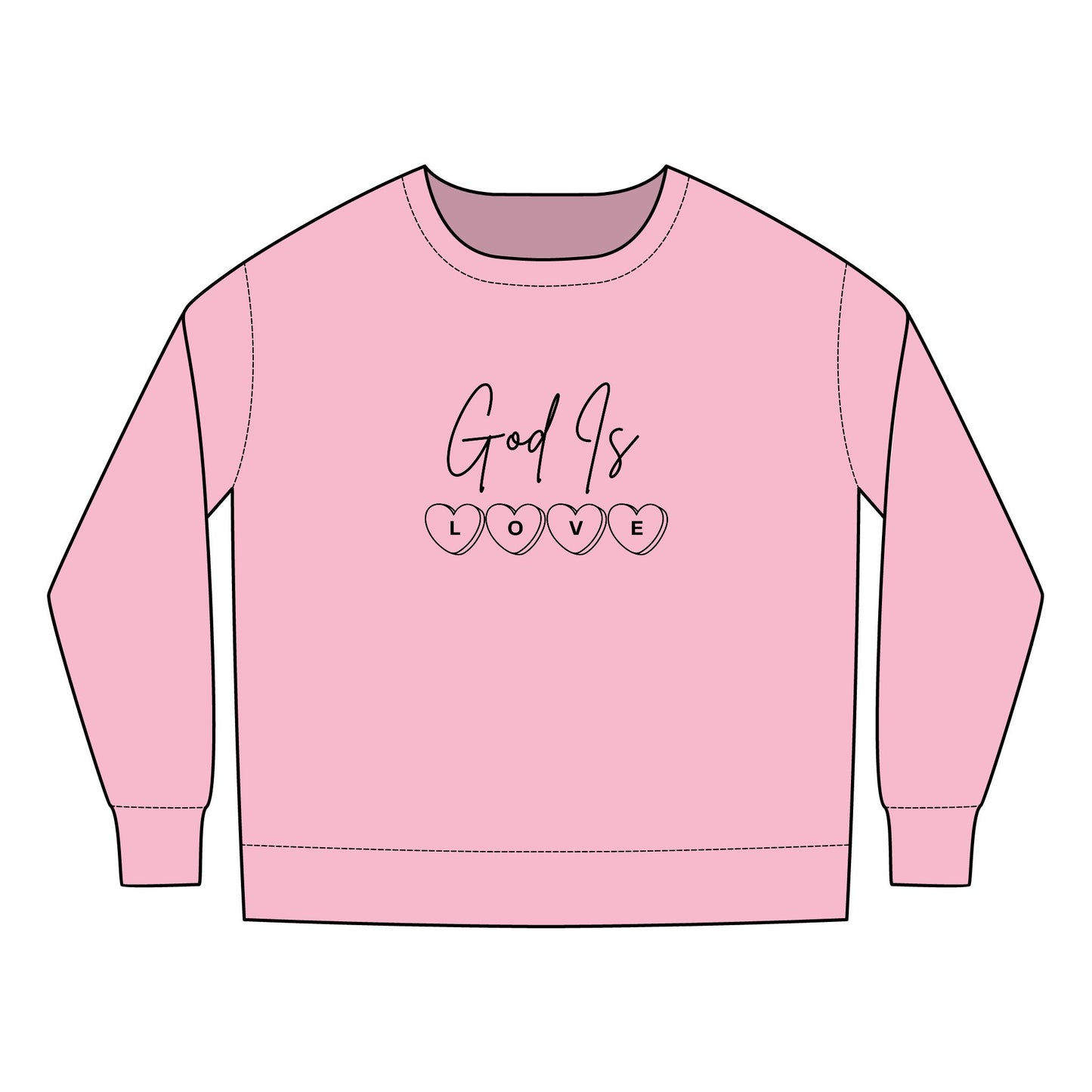 God is Love Toddler Sweatshirt