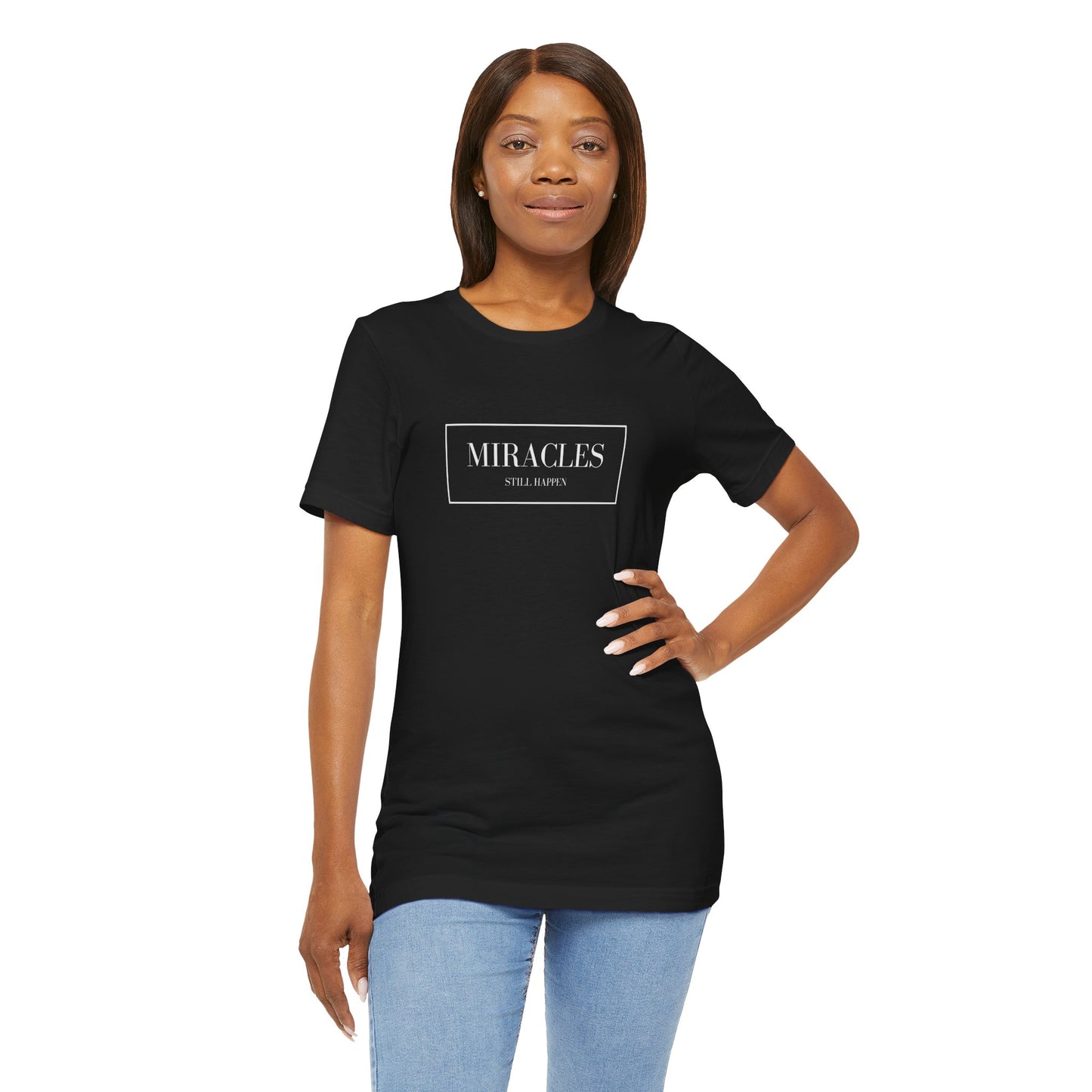 Miracles Still Happen Black Tee